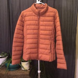 Puffy jacket, light, with bag